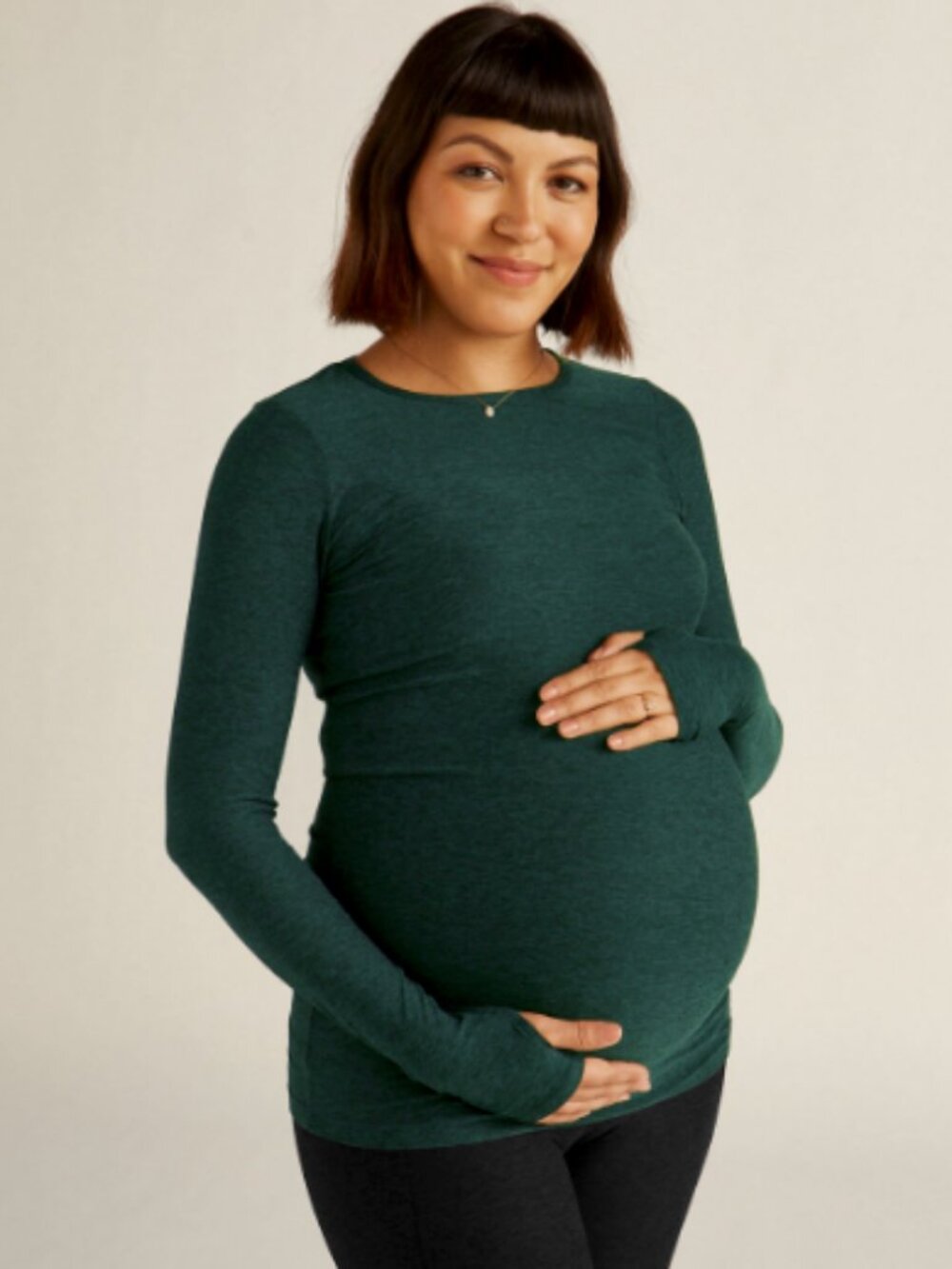 Beyond the Bump Featherweight Count On Me Maternity Crew Pullover